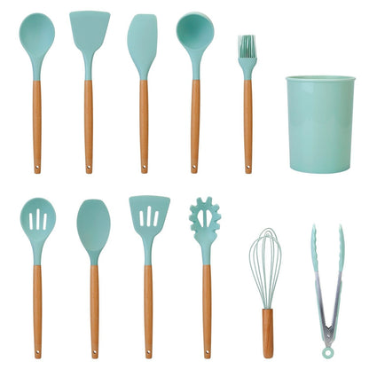 11-Piece: Silicone Cooking Utensil Set __stock:50 Kitchen & Dining refund_fee:1800