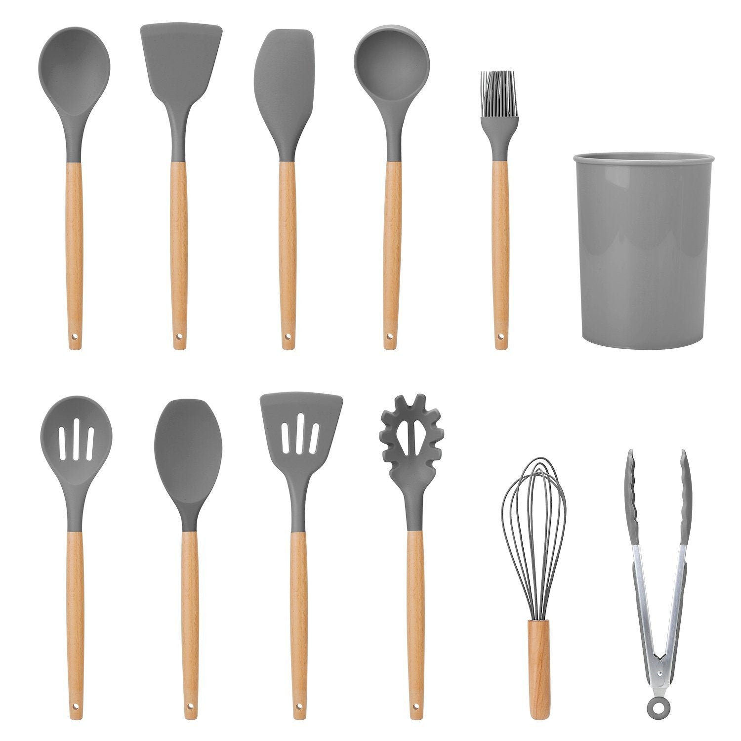 11-Piece: Silicone Cooking Utensil Set __stock:50 Kitchen & Dining refund_fee:1800