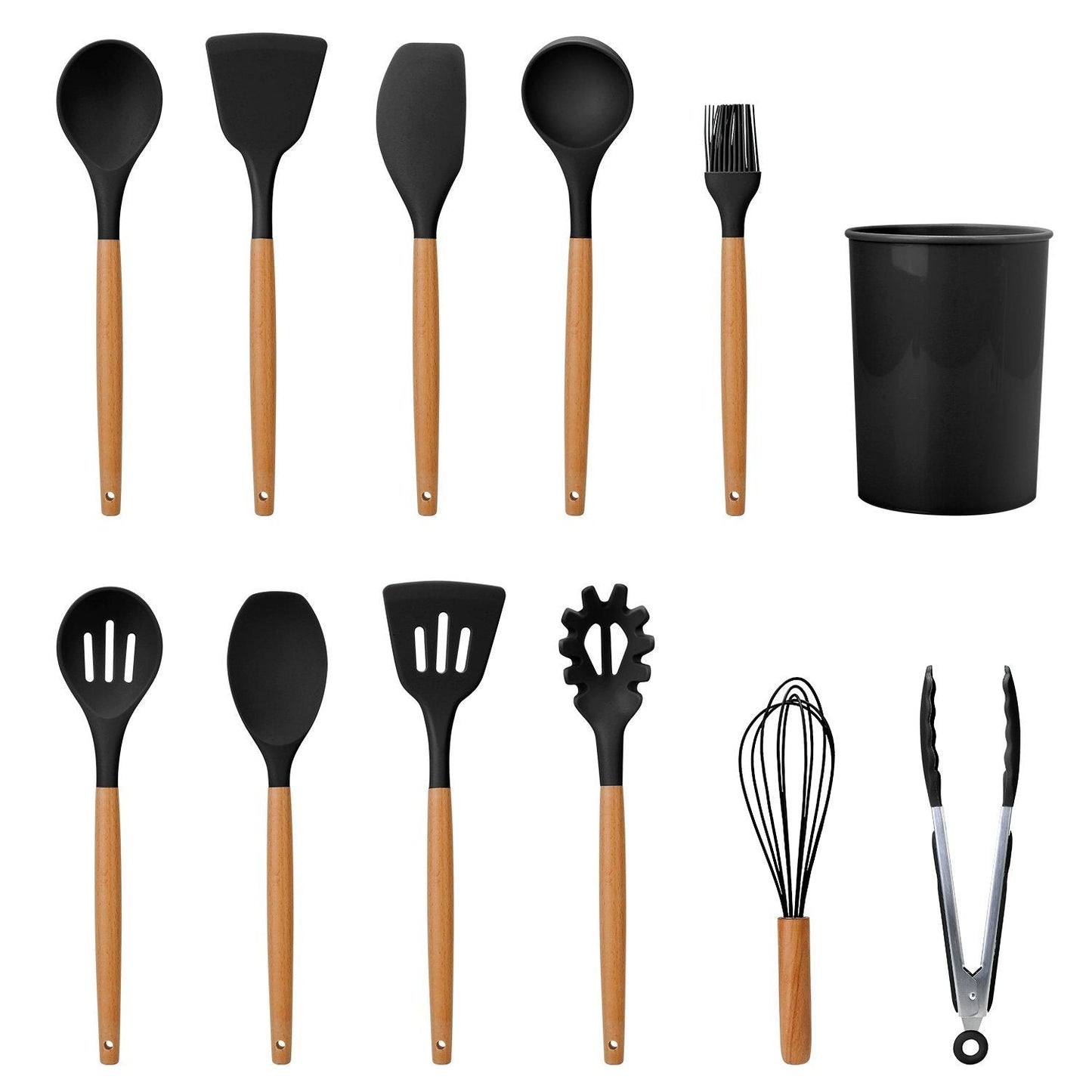 11-Piece: Silicone Cooking Utensil Set __stock:50 Kitchen & Dining refund_fee:1800