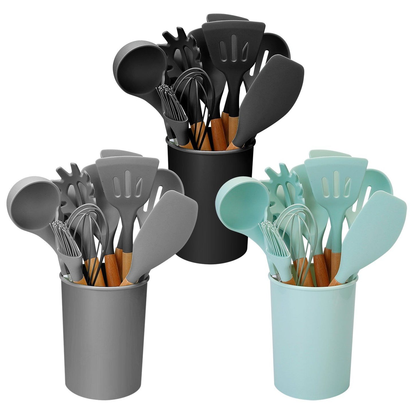 11-Piece: Silicone Cooking Utensil Set __stock:50 Kitchen & Dining refund_fee:1800