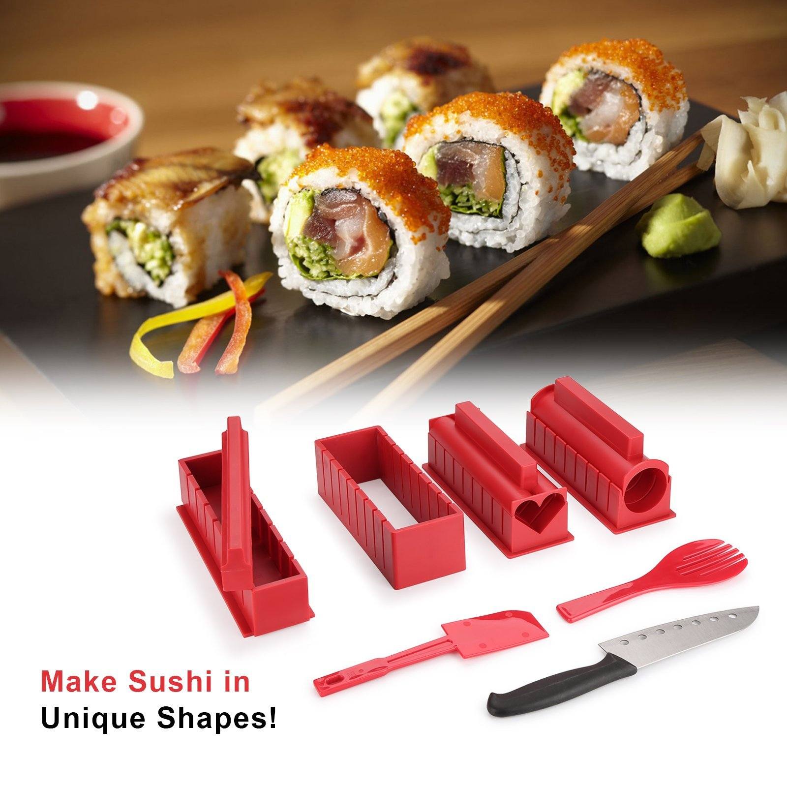 11-Piece: Sushi Making Kit Sushi Rolls with Premium Sushi Knife __stock:50 Kitchen & Dining Low stock refund_fee:1200