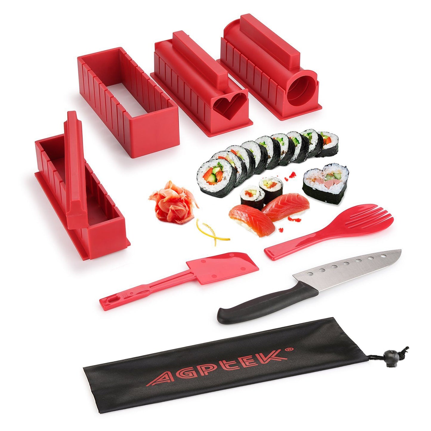 11-Piece: Sushi Making Kit Sushi Rolls with Premium Sushi Knife __stock:50 Kitchen & Dining Low stock refund_fee:1200