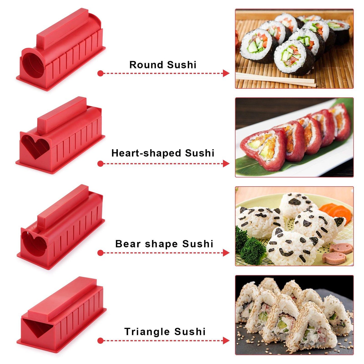 11-Piece: Sushi Making Kit Sushi Rolls with Premium Sushi Knife __stock:50 Kitchen & Dining Low stock refund_fee:1200