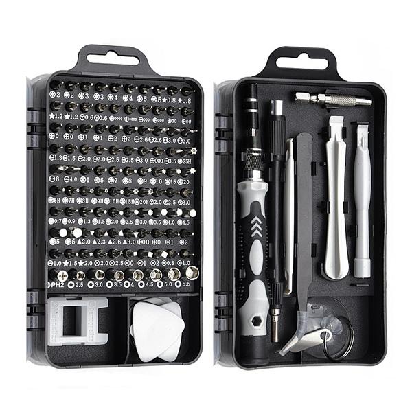 115-in-1 Mini Precision Screwdriver Set Black __stock:100 Home Improvement refund_fee:1200