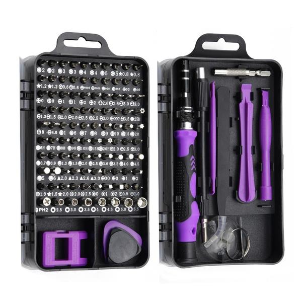 115-in-1 Mini Precision Screwdriver Set Purple __stock:100 Home Improvement refund_fee:1200