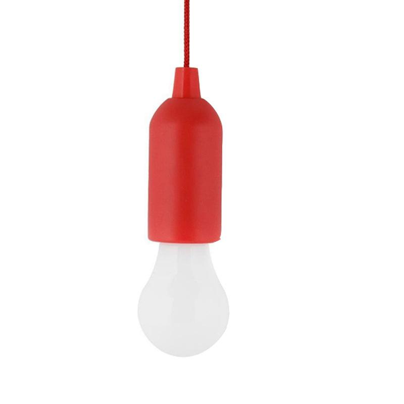 LED Pull Cord Hanging Bulb red decoration Garden & Patio