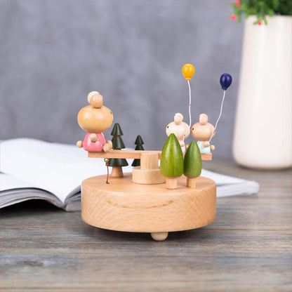 Wooden Music Box seesaw Bedding decoration gifts