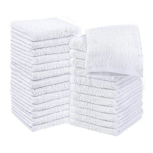 12-Pack: Absorbent 100% Cotton Kitchen Dish Cloths White __stock:1000 Kitchen & Dining refund_fee:1200