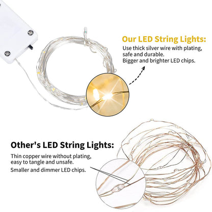 12-Pack: Led Fairy Lights Battery Operated String Lights __stock:200 refund_fee:800 String & Fairy Lights Warranty