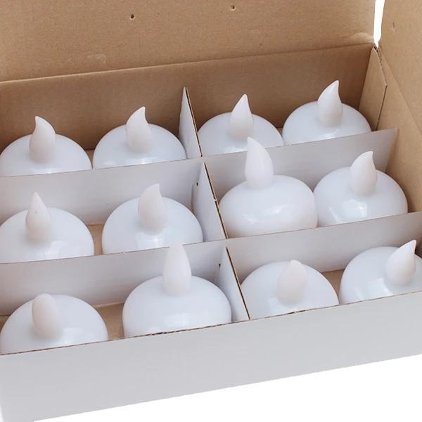 12-Pack: LED Floating Tea Waterproof Flameless Candle Holiday Indoor Lighting Low stock refund_fee:800 Warranty