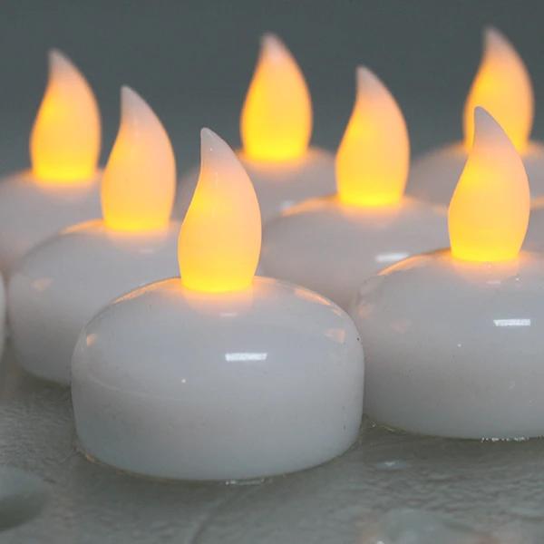 12-Pack: LED Floating Tea Waterproof Flameless Candle Holiday Indoor Lighting Low stock refund_fee:800 Warranty