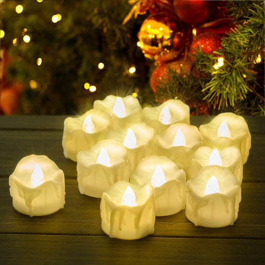 12-Pack: LED Timer Candle Decoration __stock:200 Holiday Decor & Apparel refund_fee:800 Warranty