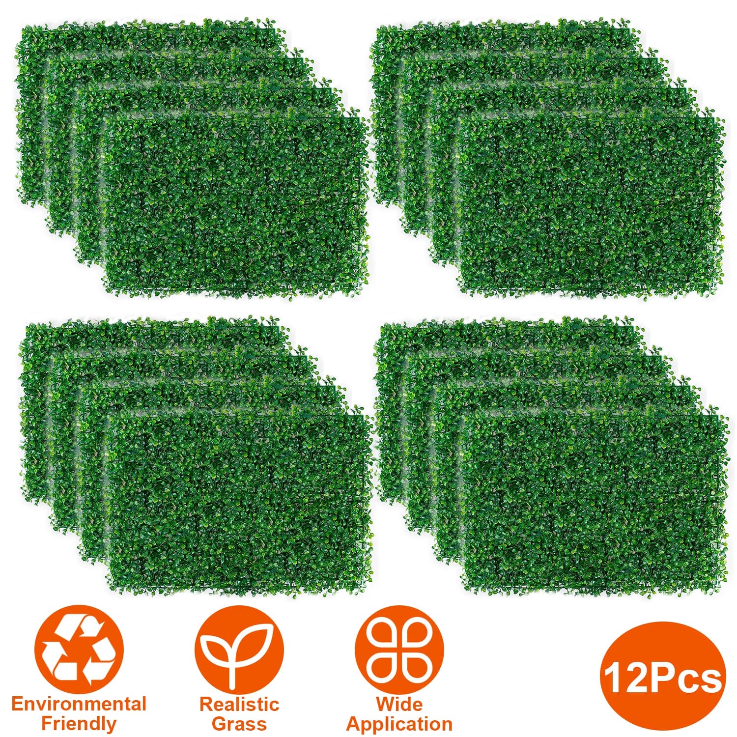 12-Piece: Artificial Boxwood Plant Grass __stock:50 Garden & Patio refund_fee:1800