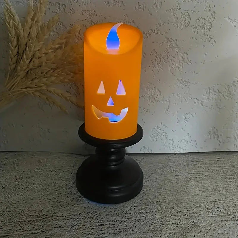 12-Pieces: Halloween LED Pumpkin Chandelier Candles __stock:200 Holiday Decor & Apparel refund_fee:1200 Warranty