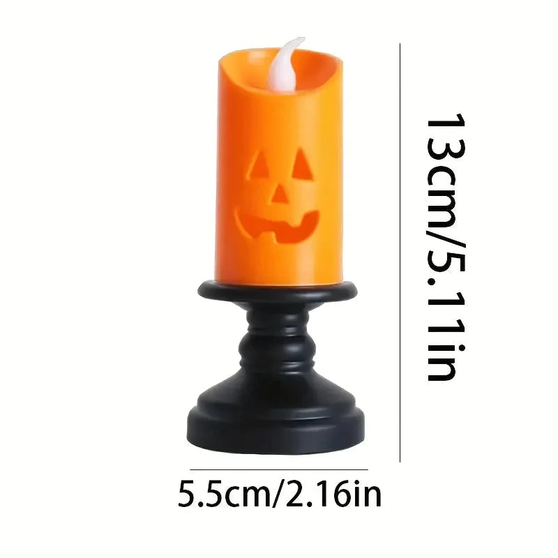 12-Pieces: Halloween LED Pumpkin Chandelier Candles __stock:200 Holiday Decor & Apparel refund_fee:1200 Warranty