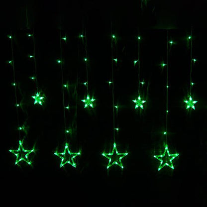 12 Stars 138 LED Curtain String Lights __stock:100 refund_fee:1200 String & Fairy Lights Warranty