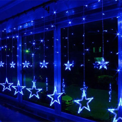 12 Stars 138 LED Curtain String Lights __stock:100 refund_fee:1200 String & Fairy Lights Warranty