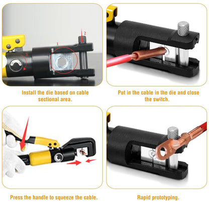 12 Ton Hydraulic Wire Crimper Home Improvement Low stock refund_fee:2200