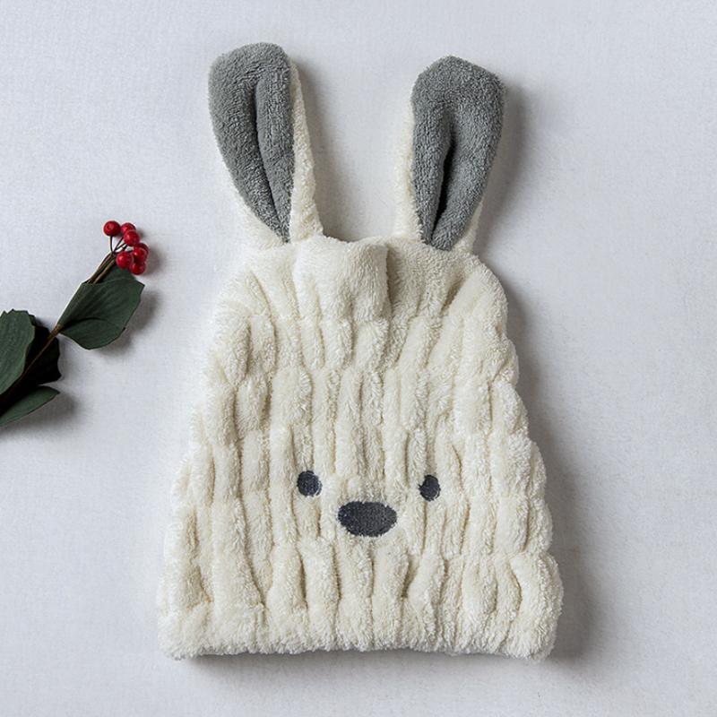 Super absorbent rabbit ear dry hair cap bathroom beauty