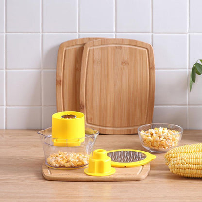 Cob Corn Stripper With Built-In Measuring Cup And Grater kitchen Kitchen & Dining