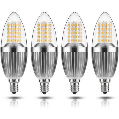 12W LED Candelabra Bulb Non-Dimmable 100-Watt Light Bulbs Equivalent Warm White __stock:200 Indoor Lighting refund_fee:1200 show-color-swatches Warranty