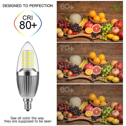 12W LED Candelabra Bulb Non-Dimmable 100-Watt Light Bulbs Equivalent __stock:200 Indoor Lighting refund_fee:1200 show-color-swatches Warranty