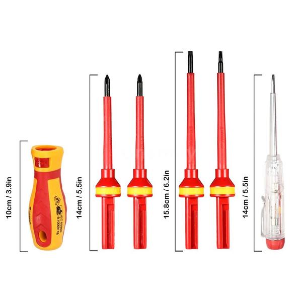 13-Piece: 1000V Changeable Insulated Screwdrivers Set Home Improvement refund_fee:1800