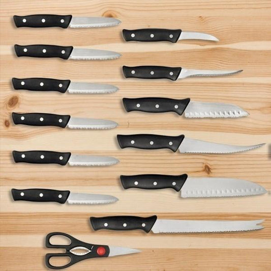 13-Piece: Knife Set Super Sharp Stainless Steel __label1:BOGO FREE Clearance Kitchen & Dining refund_fee:1200