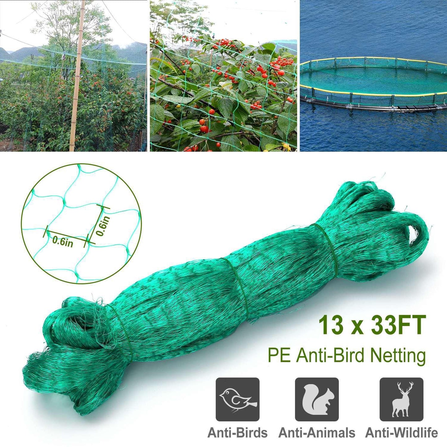 13 x 33 Ft. Garden Net Garden & Patio refund_fee:800