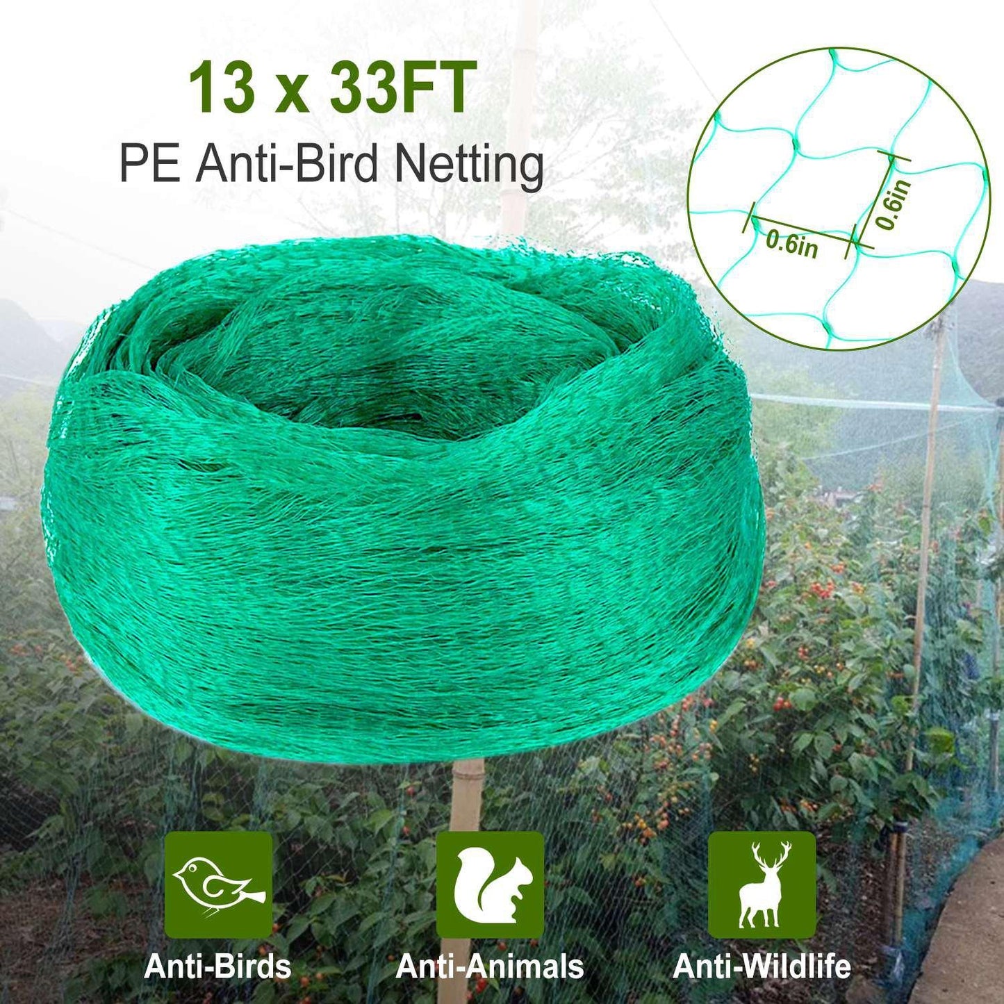 13 x 33 Ft. Garden Net Garden & Patio refund_fee:800