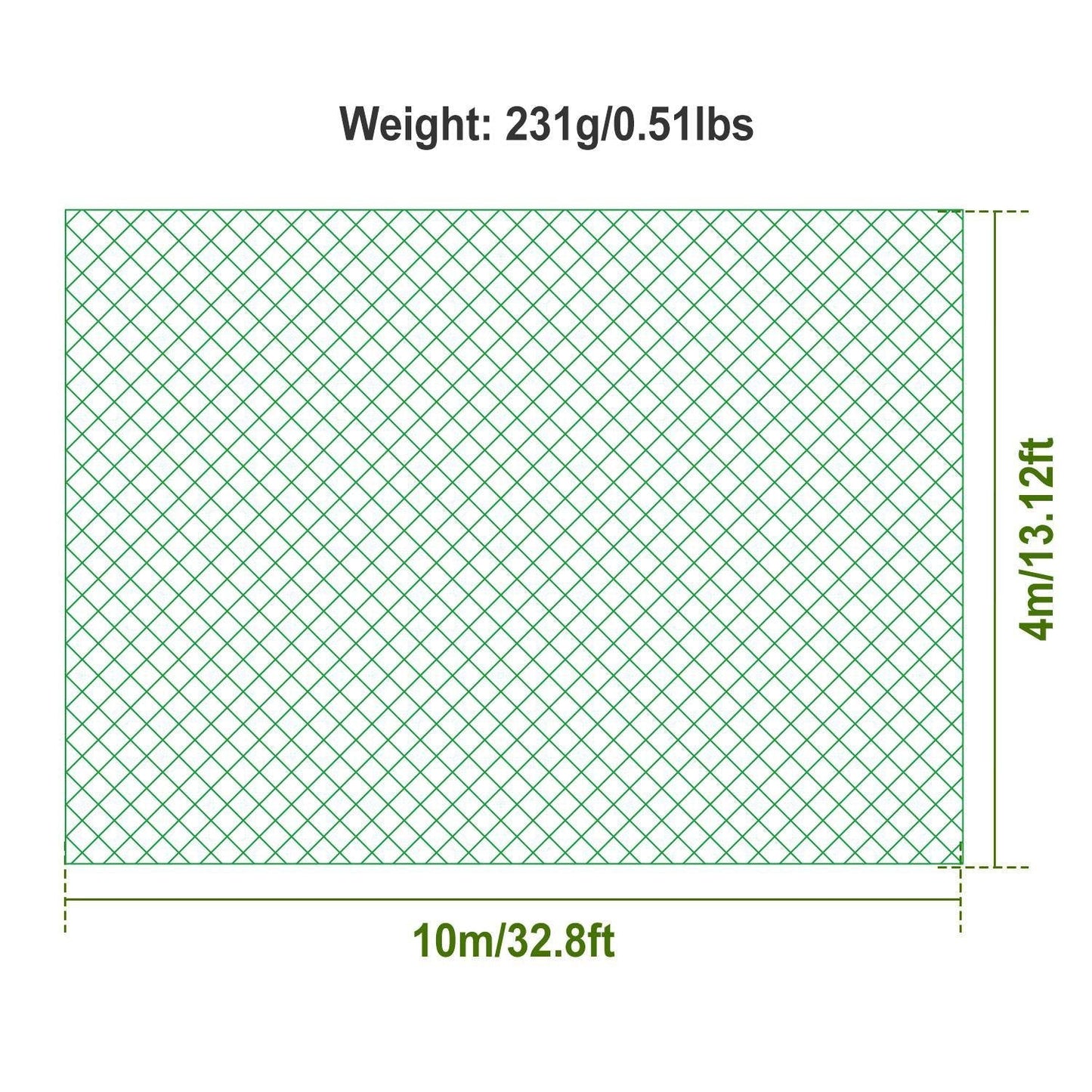 13 x 33 Ft. Garden Net Garden & Patio refund_fee:800