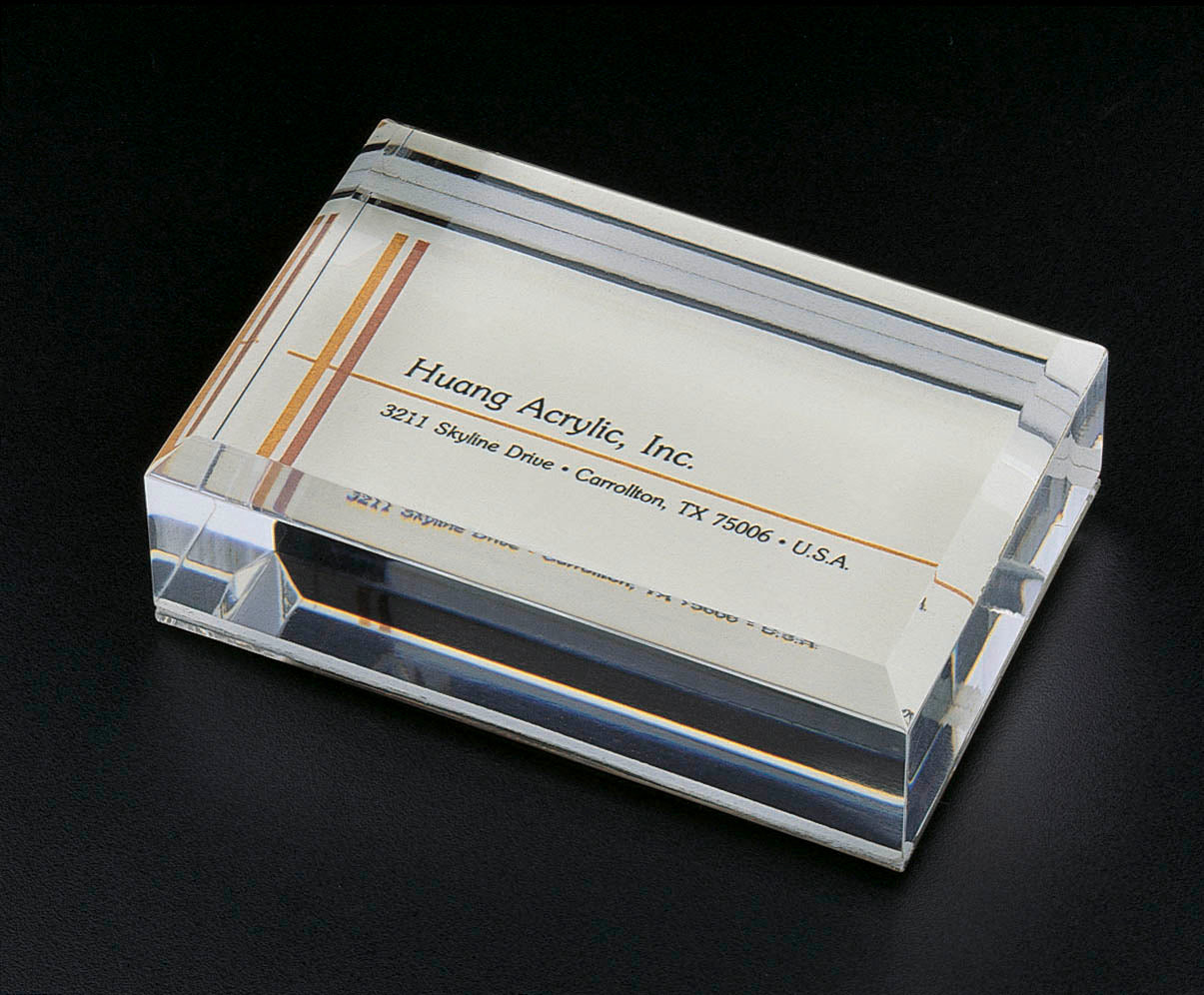 Sliding-In Business Card Paper Weight Featured