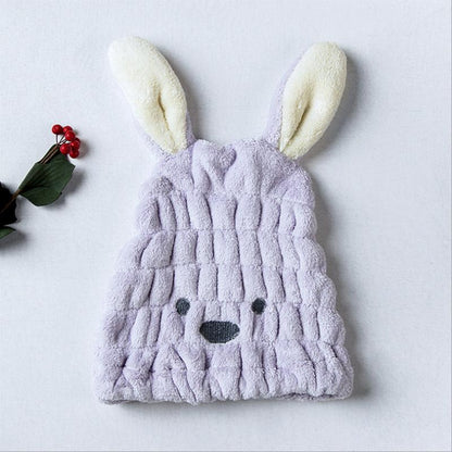 Super absorbent rabbit ear dry hair cap bathroom beauty