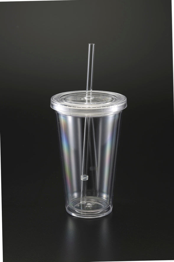 19-Oz Double Wall Travel Tumbler W/ Straw Featured