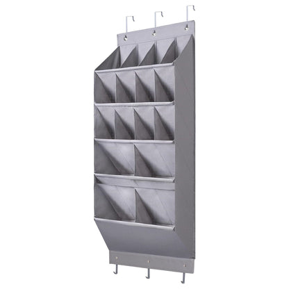 16 Pockets Over The Door Shoe Organizer 5 Tier with 6 Hooks __stock:50 Closet & Storage refund_fee:1200