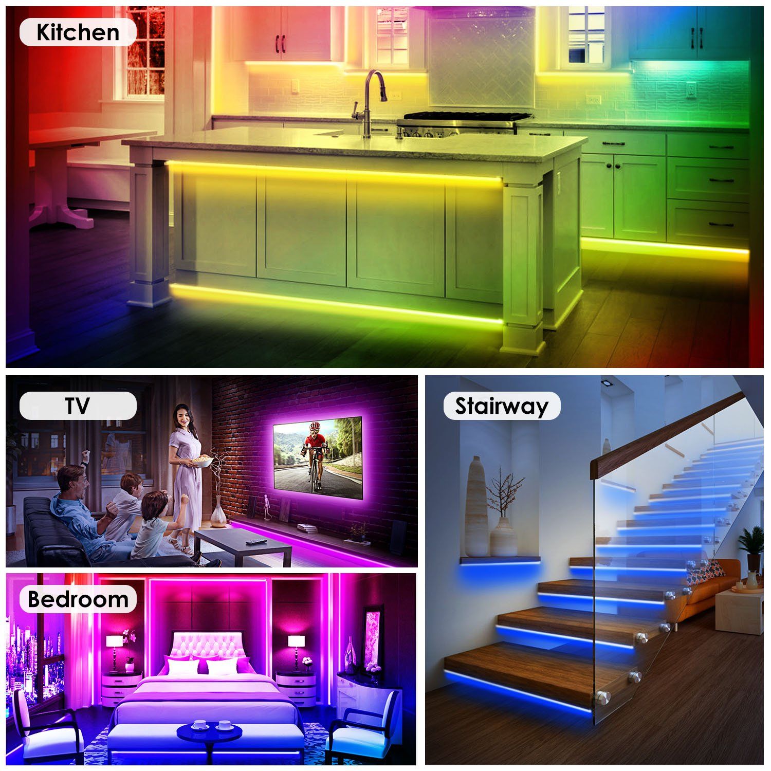 16.4FT 150 LEDs RGB Color Changing Lamp Indoor Lighting refund_fee:1200 Warranty