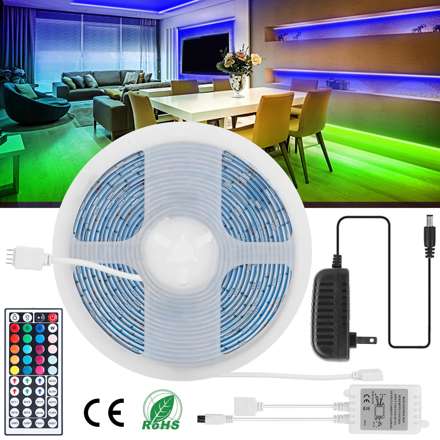 16.4FT 150 LEDs RGB Color Changing Lamp Indoor Lighting refund_fee:1200 Warranty