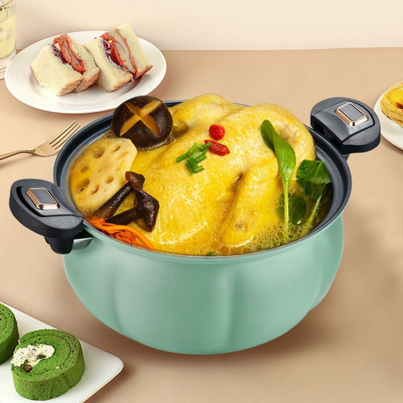 Multifunctional Plumpy Non-stick Micro Pressure Pot Kitchen & Dining