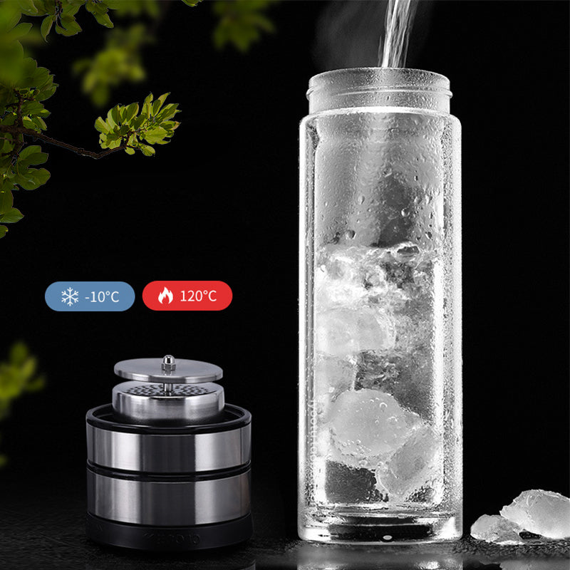 High-end Glass Tea Bottle with Infuser Kitchen & Dining