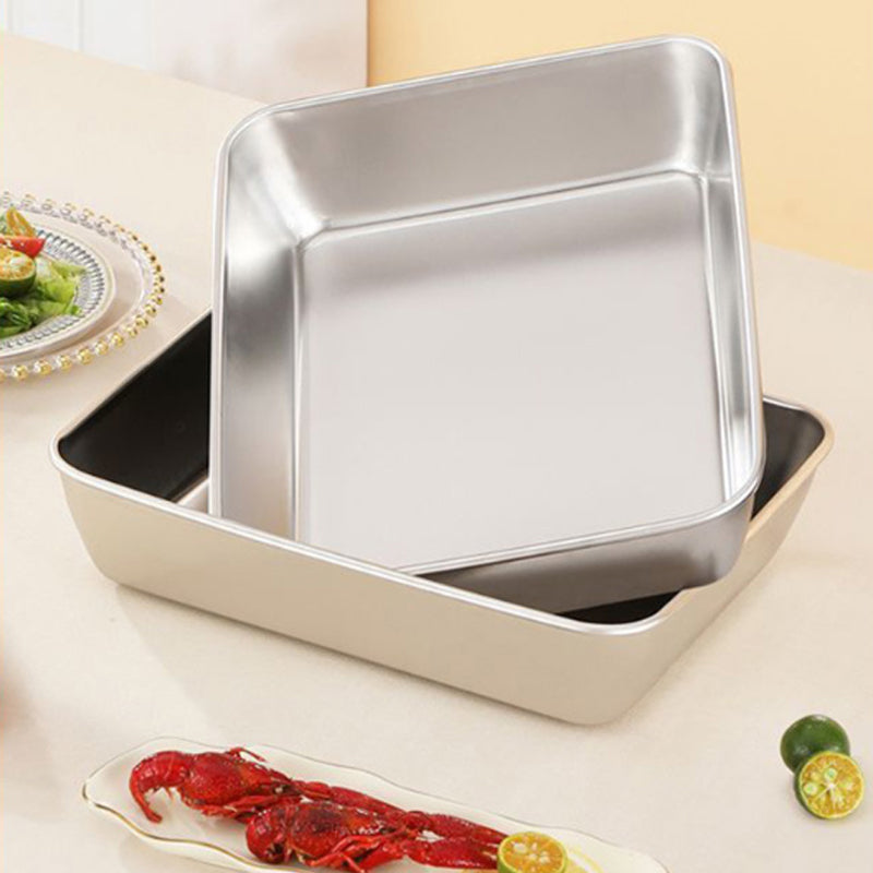 🔥Buy 1 Get 1 Free🔥Stainless Steel Square Plate Kitchen & Dining