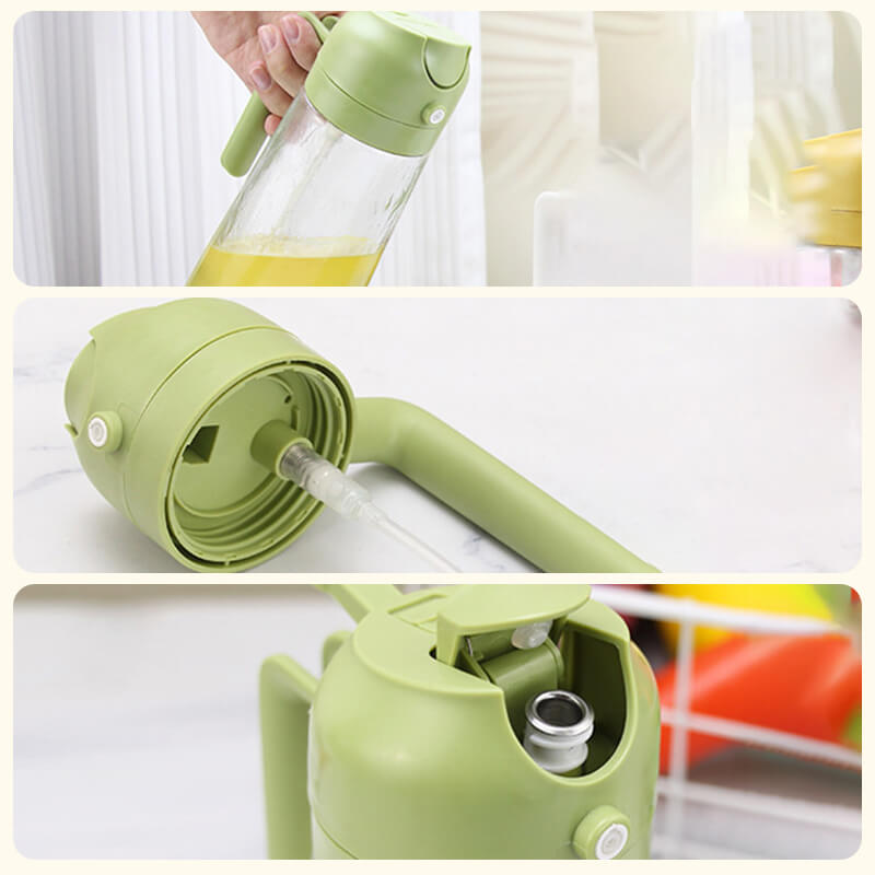 Spraying/ Pouring Integrated Oil Dispenser Bottle Kitchen & Dining