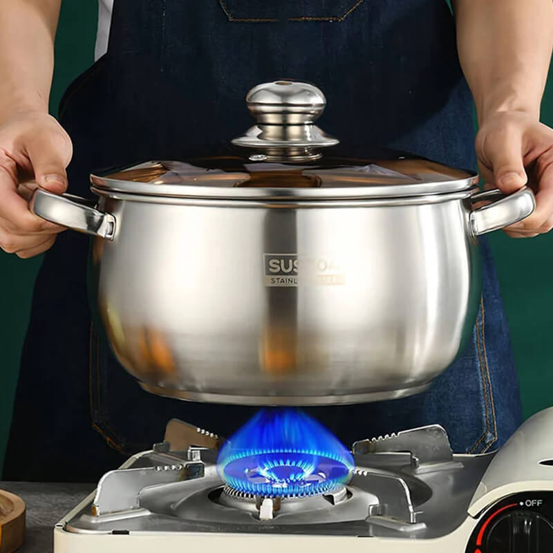 Small stainless steel boiler pot Kitchen & Dining