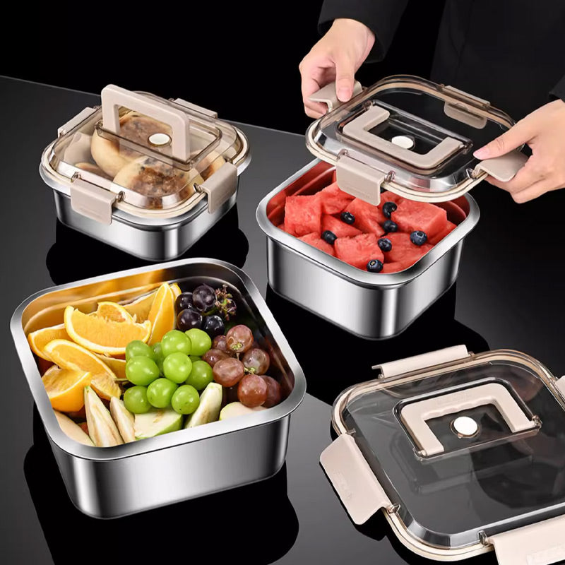 304 Stainless Steel Food Storage Containers with Lids Kitchen & Dining