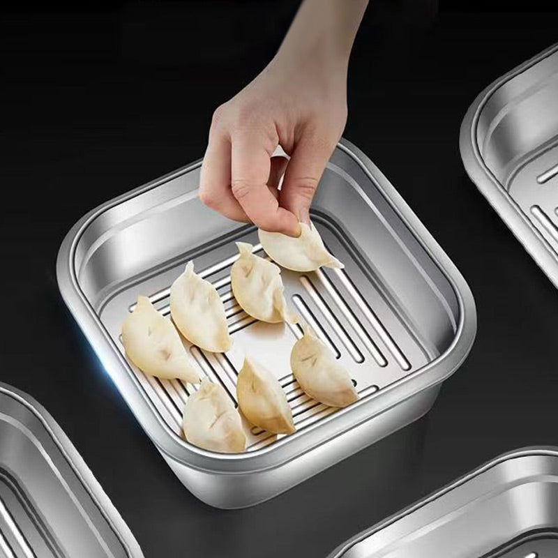 304 Stainless Steel Food Storage Containers with Lids Kitchen & Dining