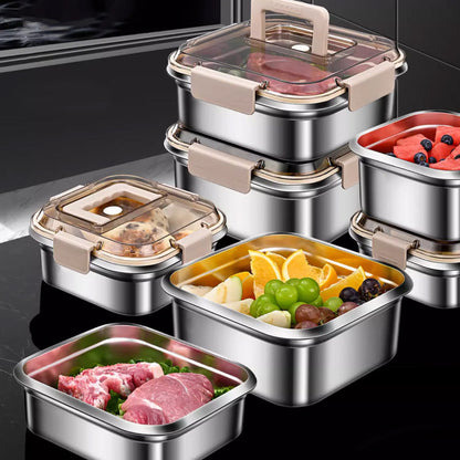 304 Stainless Steel Food Storage Containers with Lids Kitchen & Dining