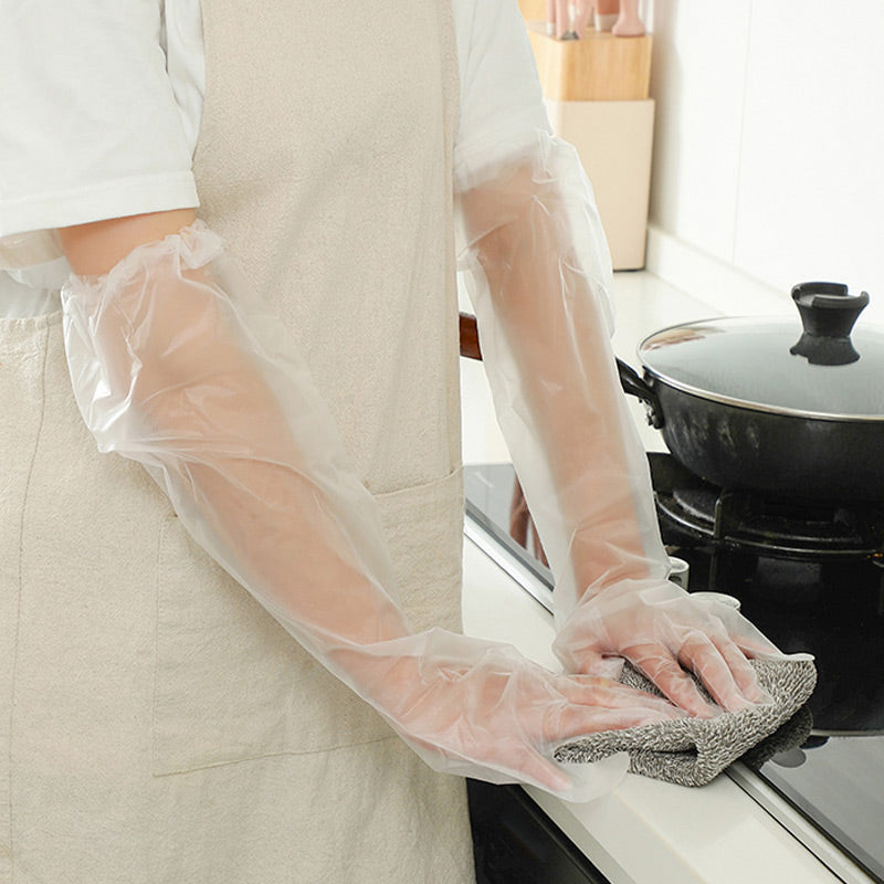 Disposable Long-Sleeved Gloves Kitchen & Dining