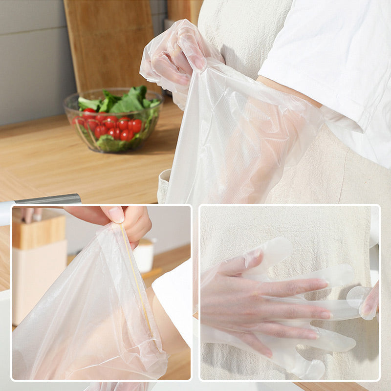 Disposable Long-Sleeved Gloves Kitchen & Dining