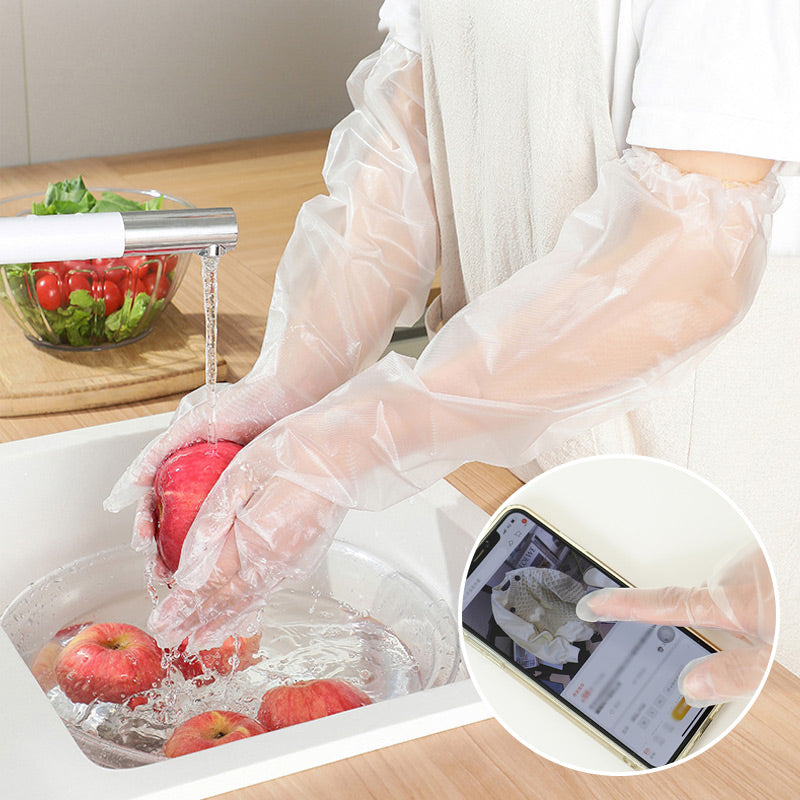 Disposable Long-Sleeved Gloves Kitchen & Dining