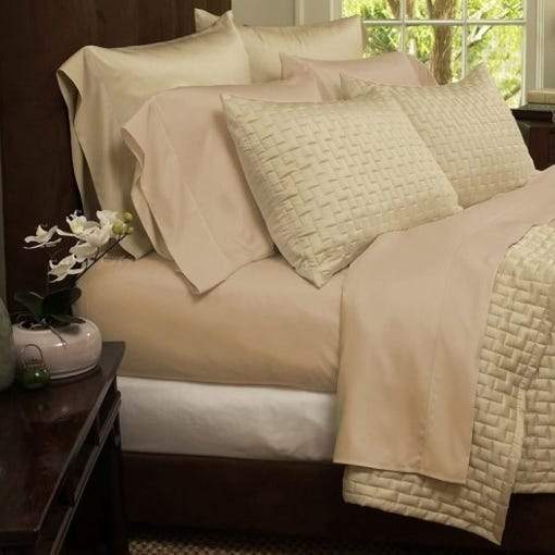 1800 Series Sheets Super-Soft Bamboo Fiber - Assorted Sizes Khaki __label2:BOGO 30% OFF __stock:300 Bedding PriceCheck refund_fee:800