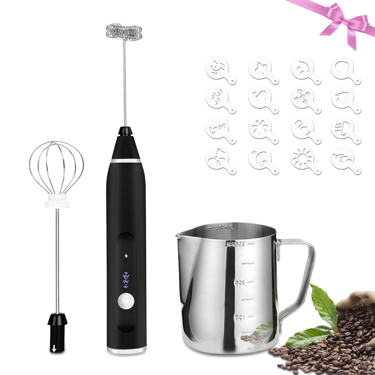 19-Pack: USB Electric Milk Coffee Frother Pitcher Set __stock:50 Kitchen & Dining Low stock refund_fee:1200 Warranty